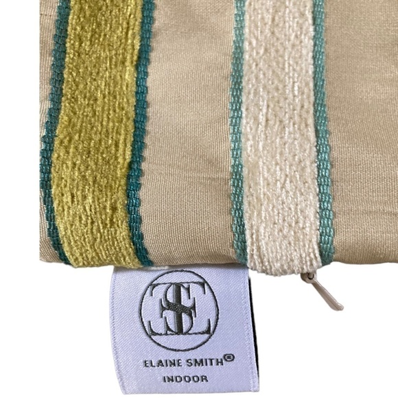 Elaine Smith Indoor Striped Pillow Sham NWOT - Picture 3 of 4